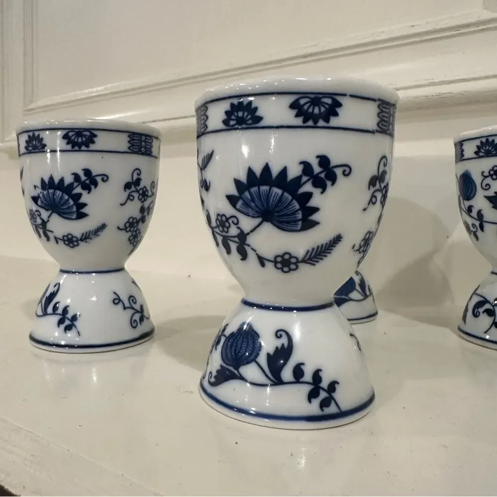 Vintage Vienna Woods Double Stoneware Egg Cup - Set of 4